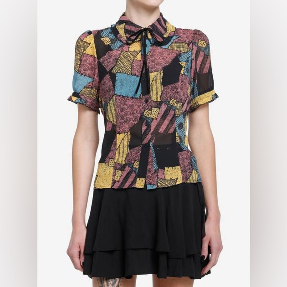 Disney Multicolor Patchwork Blouse - image 1